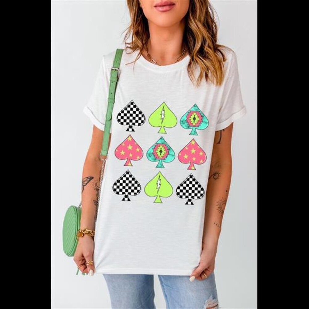 Graphic Round Neck Short Sleeve T-Shirt